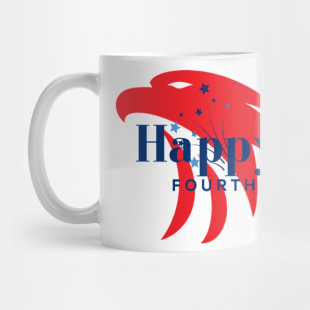 patriotic bald eagle happy fourth of july usa flag colors by soft and timeless